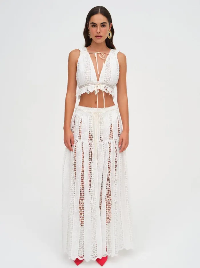 For Love and Lemons Tops Tracy Top White 8211 Women For Love and Lemons Tops Tracy Top White 8211 Women