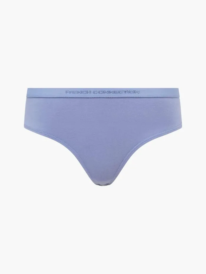 French Connection 3 Pack Connection Thongs Blue Tempestgrey Excaliborshadow Mint Women Underwear and Socks