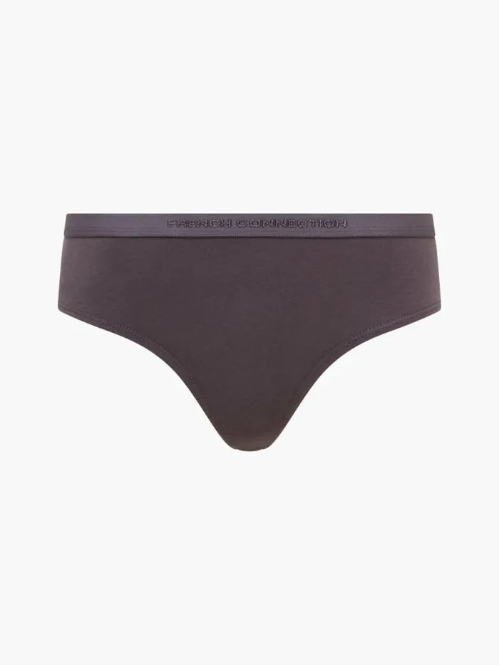 French Connection 3 Pack Connection Thongs Blue Tempestgrey Excaliborshadow Mint Women Underwear and Socks