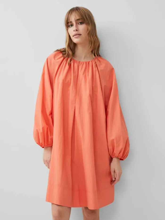 French Connection Alora Zip Dress Coral Women Dresses