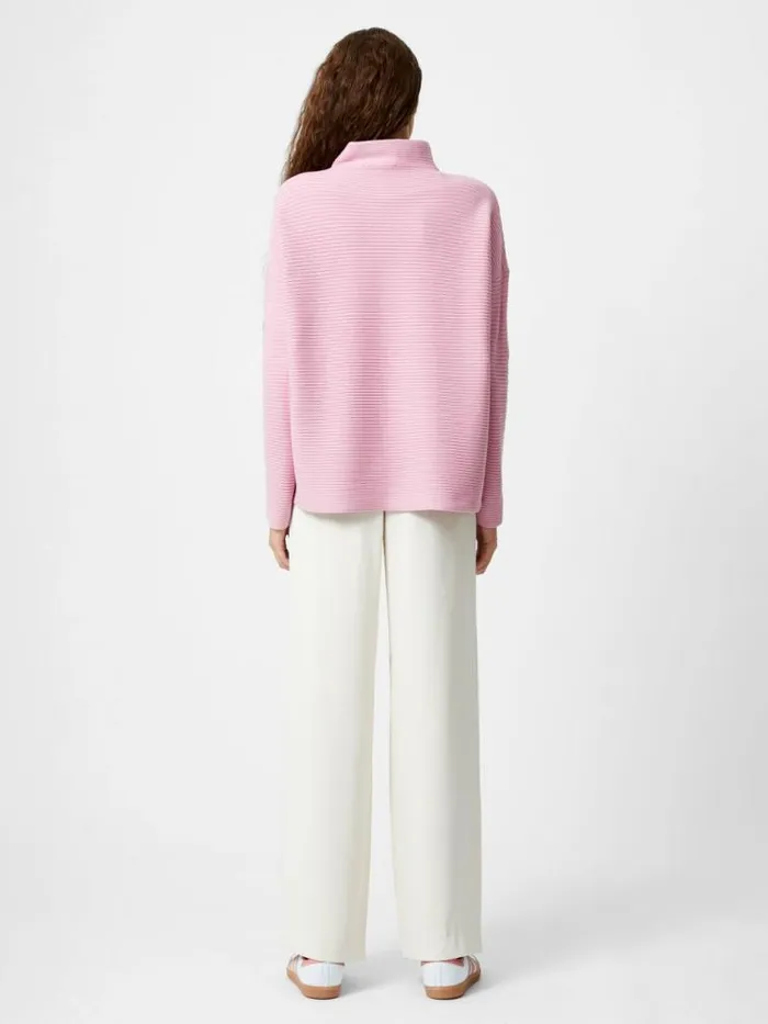 French Connection Babysoft Rib Mock Neck Jumper Foxglove Women Jumpers and Cardigans