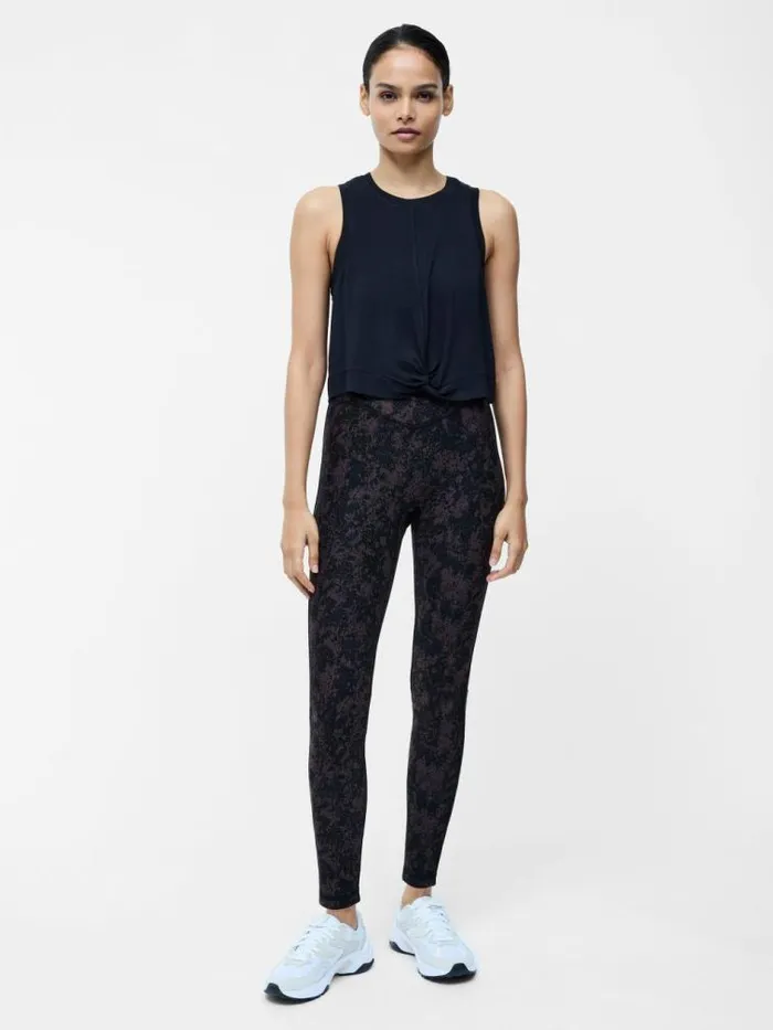 French Connection Black Jersey Knot Vest Top Black Women Tops