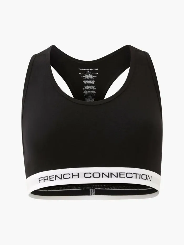 French Connection Connection 2 Pack Crop Top Blackgrey Women Underwear and Socks