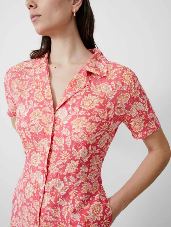 French Connection Cosette Rever Dress Camellia Women Dresses