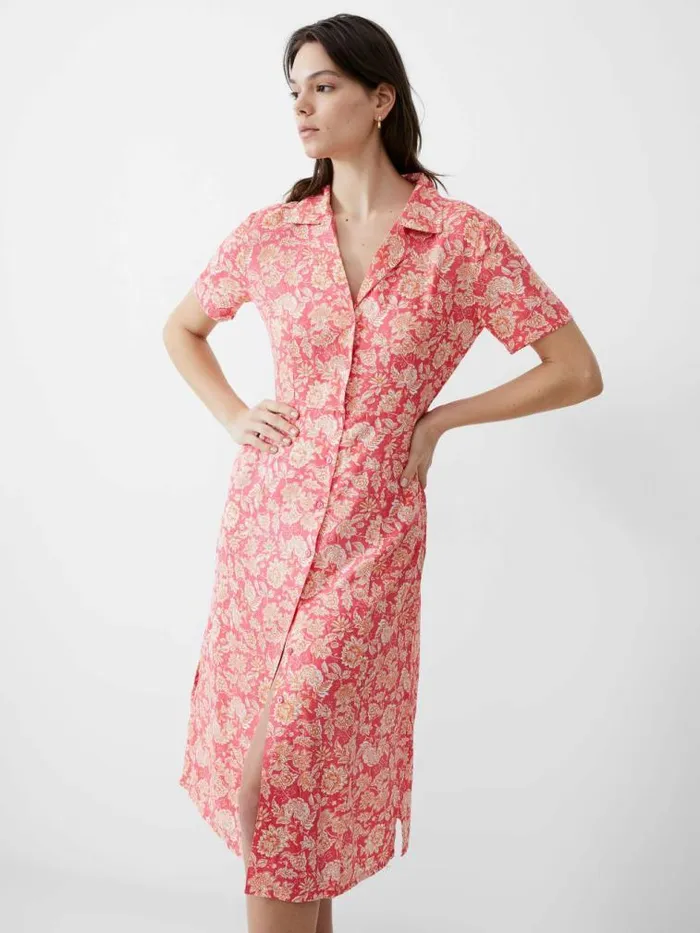 French Connection Cosette Rever Dress Camellia Women Dresses