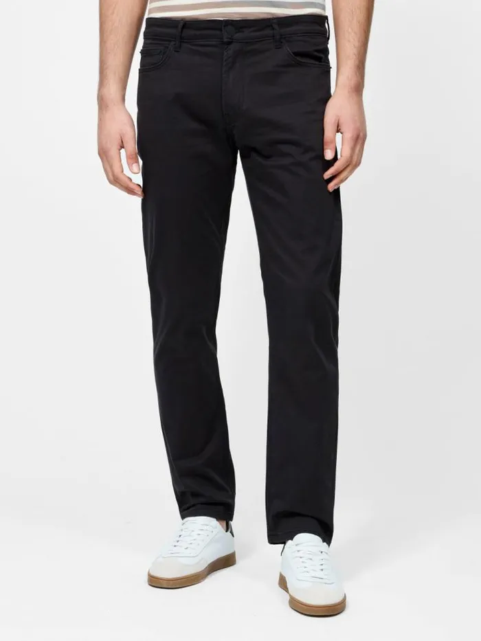 French Connection Cotton Stretch 5 Pocket 32 Inch Jeans Black Men Trousers