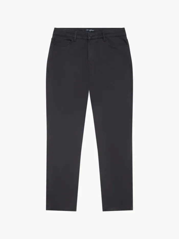 French Connection Cotton Stretch 5 Pocket 32 Inch Jeans Black Men Trousers