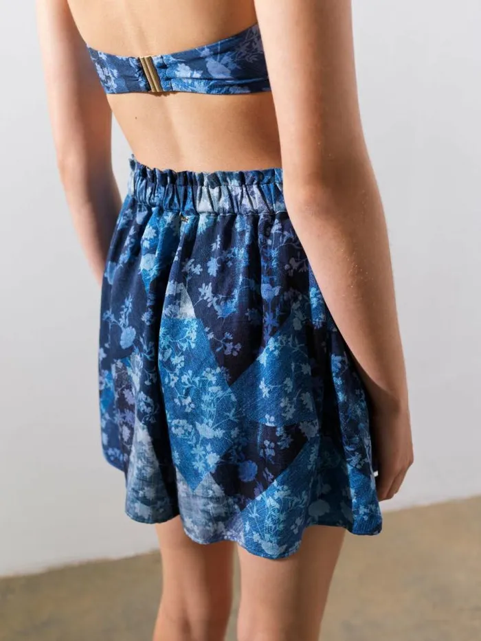 French Connection Denim Beach Shorts Blue Women Swimwear