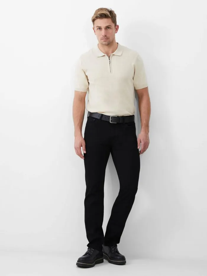 French Connection Denim Jeans Black Reg Men Trousers