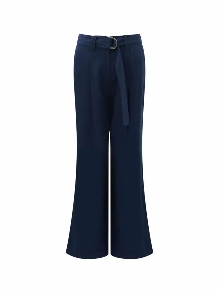 French Connection Elkie Twill Trousers Marine Women Trousers