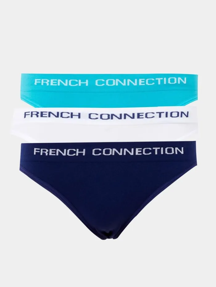 French Connection FC 3 Pack Seamless Briefs Bluewhitenavy Women Underwear and Socks French Connection FC 3 Pack Seamless Briefs Bluewhitenavy Women Underwear and Socks