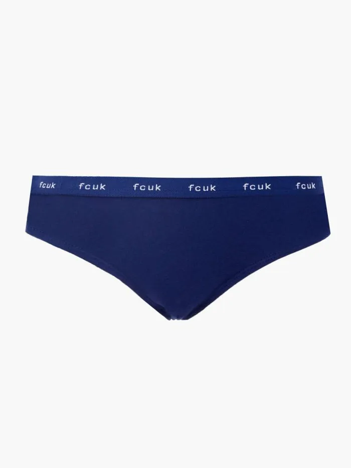French Connection FCUK 3 Pack Briefs Navywhitecoral Women Underwear and Socks