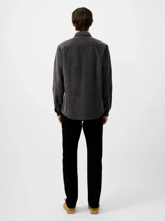French Connection Jumbo Cord Shirt Dark Grey Men Shirts