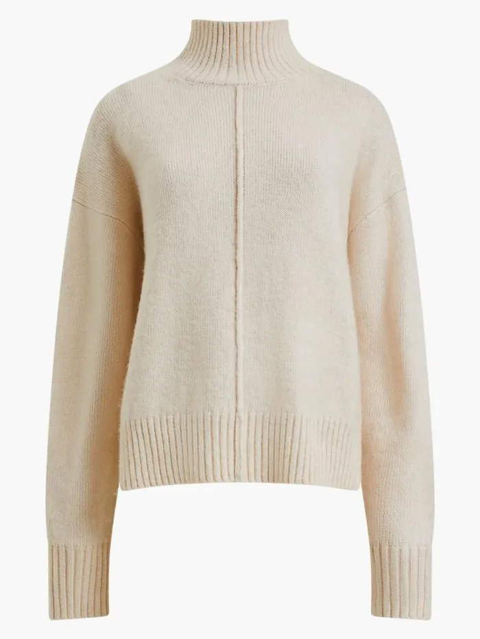 French Connection Kessy Piping Jumper Oatmeal Mel Women Jumpers and Cardigans