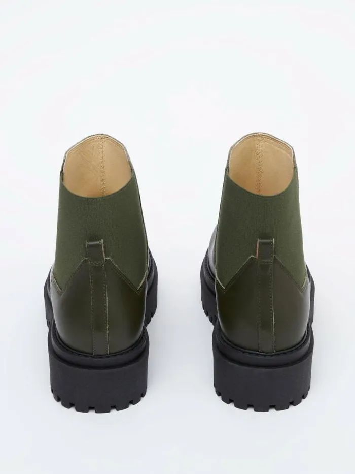 French Connection Olana Chelsea Boots Olive Green Women Shoes