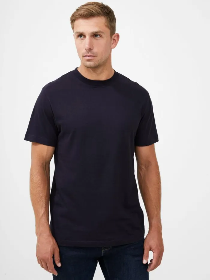 French Connection Organic Cotton Classic TShirt Utility Blue Men TShirts and Polo Shirts French Connection Organic Cotton Classic TShirt Utility Blue Men TShirts and Polo Shirts