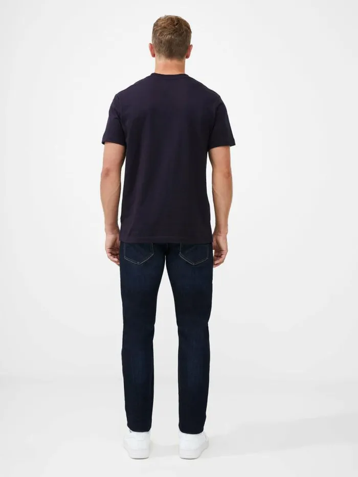 French Connection Organic Cotton Classic TShirt Utility Blue Men TShirts and Polo Shirts