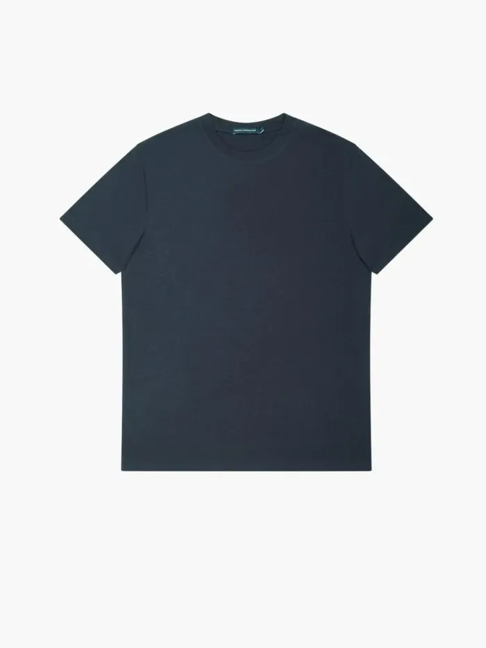 French Connection Organic Cotton Classic TShirt Utility Blue Men TShirts and Polo Shirts