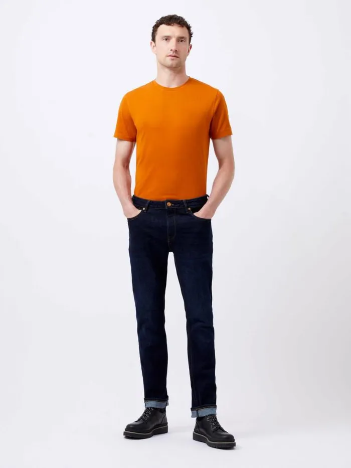 French Connection Organic Cotton TShirt Rust Men TShirts and Polo Shirts