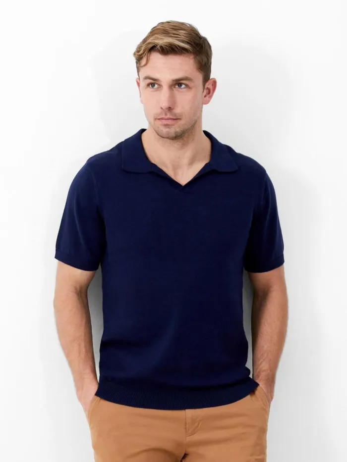 French Connection Resort Short Sleeve Polo Shirt Navy Men TShirts and Polo Shirts French Connection Resort Short Sleeve Polo Shirt Navy Men TShirts and Polo Shirts