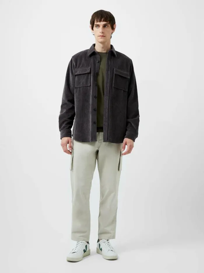 French Connection Smart Cargo Pants Stone Men Trousers