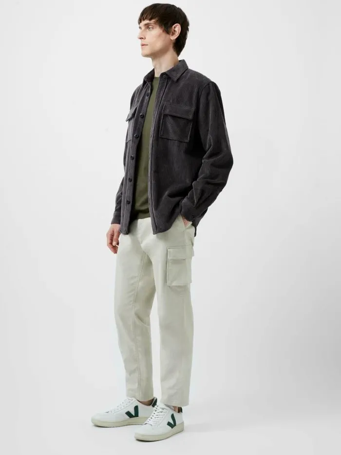 French Connection Smart Cargo Pants Stone Men Trousers