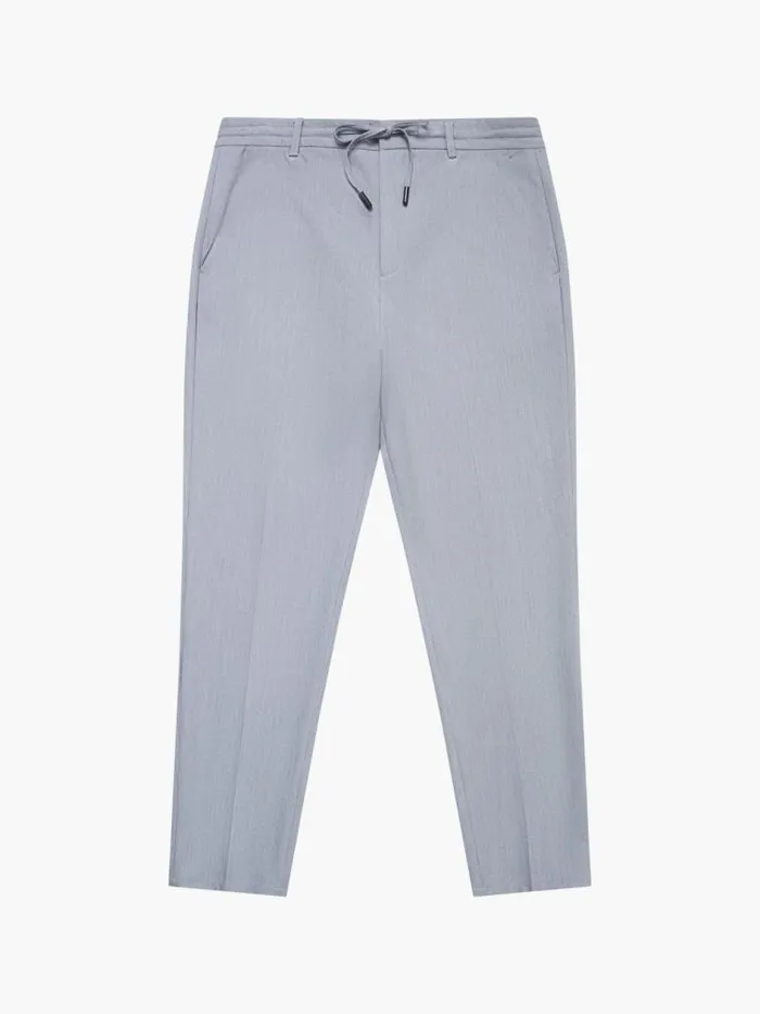 French Connection Stretch Knitted Trousers Light Grey Men Trousers