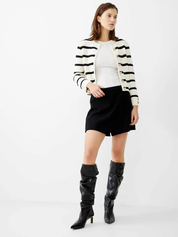 French Connection Whisper Skort Blackout Women Skirts