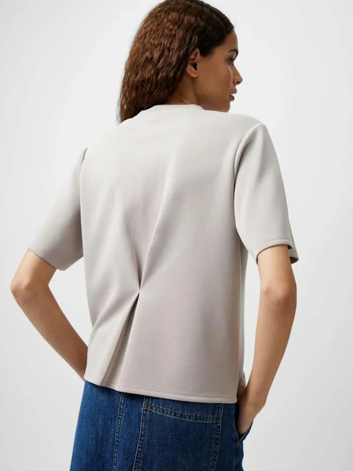 French Connection Wren Short Sleeve Pinched TShirt Washed Macchiato Women Tops French Connection Wren Short Sleeve Pinched TShirt Washed Macchiato Women Tops