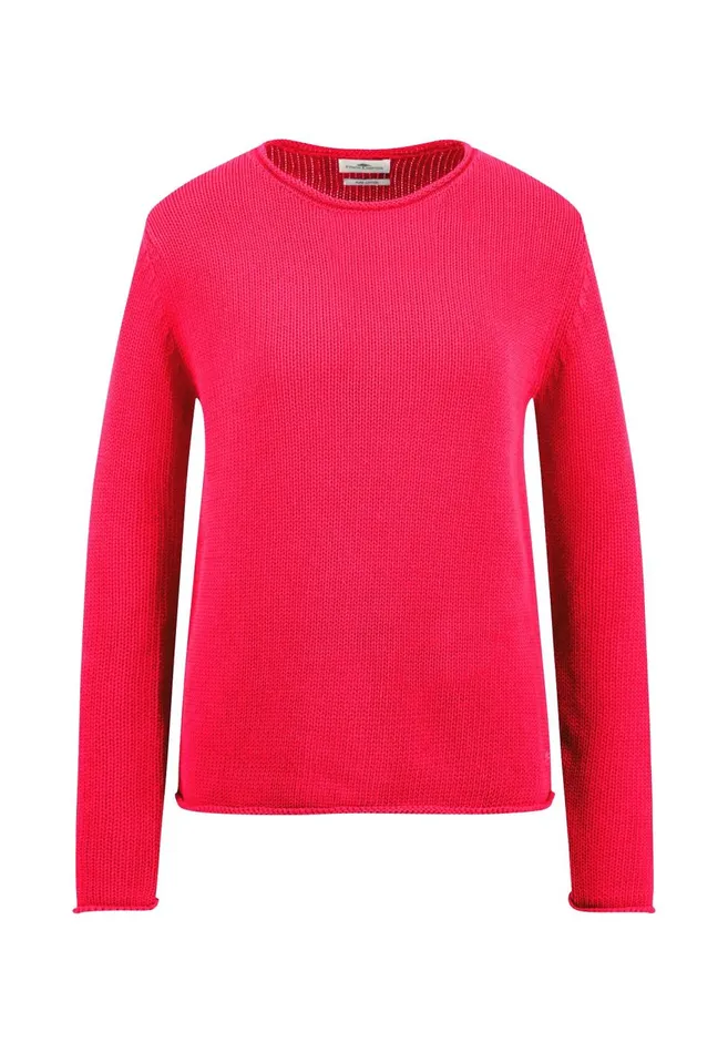FYNCHHATTON 100 Cotton Sweater Crimson Redblue Purplemilk Women Sweater