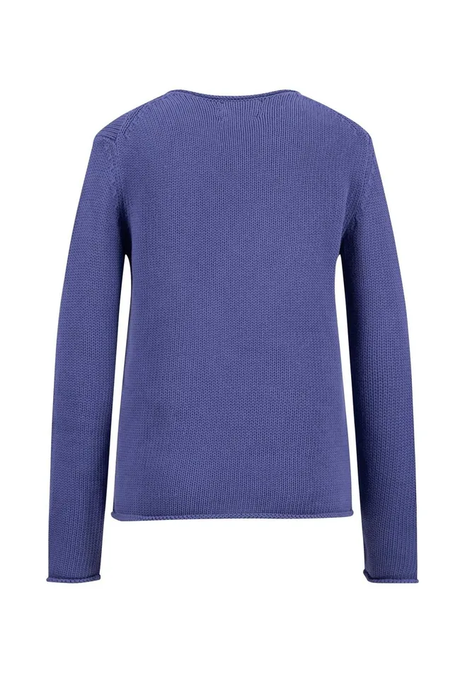 FYNCHHATTON 100 Cotton Sweater Crimson Redblue Purplemilk Women Sweater