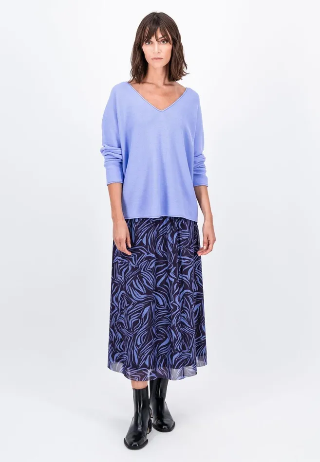 FYNCHHATTON Cotton Sweater With Vneckline Faded Lavendermilkelegant Pinkdusty Rosemodern Plumroyal Blueaqua Seablack Women Sweater