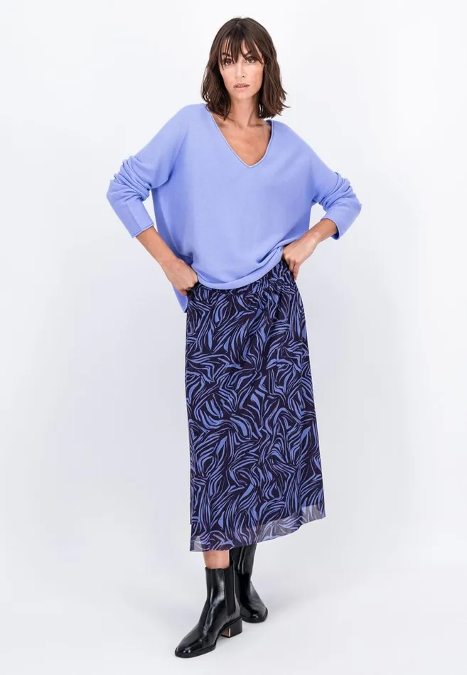 FYNCHHATTON Cotton Sweater With Vneckline Faded Lavendermilkelegant Pinkdusty Rosemodern Plumroyal Blueaqua Seablack Women Sweater