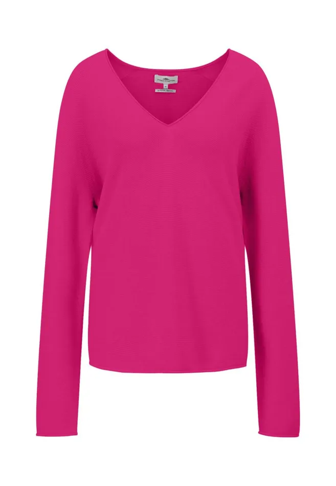 FYNCHHATTON Cotton Sweater With Vneckline Faded Lavendermilkelegant Pinkdusty Rosemodern Plumroyal Blueaqua Seablack Women Sweater