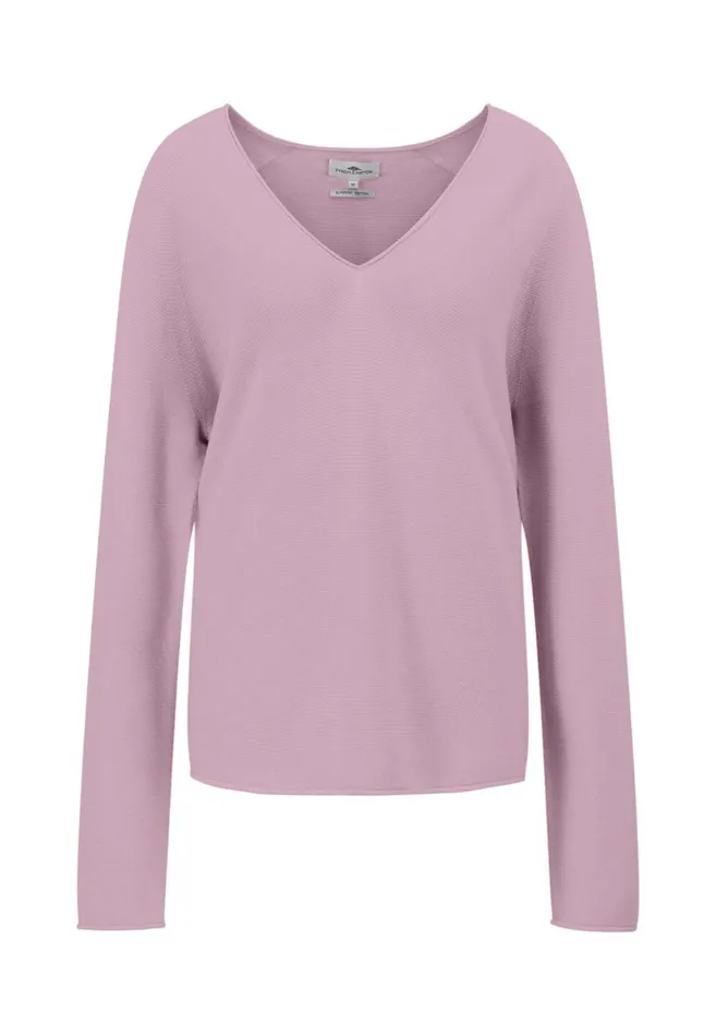 FYNCHHATTON Cotton Sweater With Vneckline Faded Lavendermilkelegant Pinkdusty Rosemodern Plumroyal Blueaqua Seablack Women Sweater