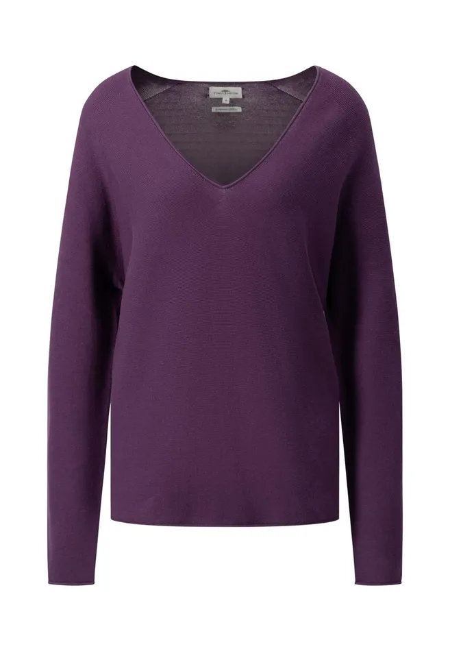 FYNCHHATTON Cotton Sweater With Vneckline Faded Lavendermilkelegant Pinkdusty Rosemodern Plumroyal Blueaqua Seablack Women Sweater
