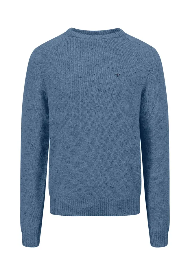 FYNCHHATTON Donegal Knitting Sweater From Wool Mix New Dijonflamecloud Bluenavywinter Whitesteel Men Sweater