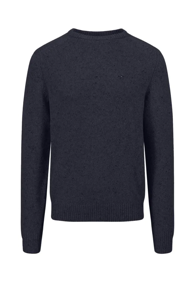 FYNCHHATTON Donegal Knitting Sweater From Wool Mix New Dijonflamecloud Bluenavywinter Whitesteel Men Sweater