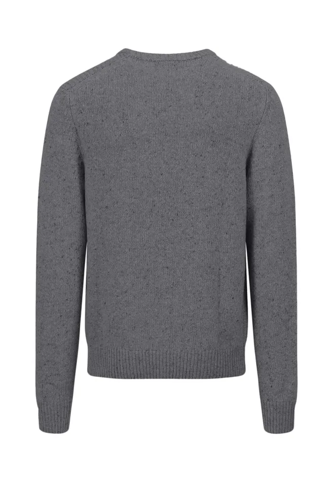 FYNCHHATTON Donegal Knitting Sweater From Wool Mix New Dijonflamecloud Bluenavywinter Whitesteel Men Sweater