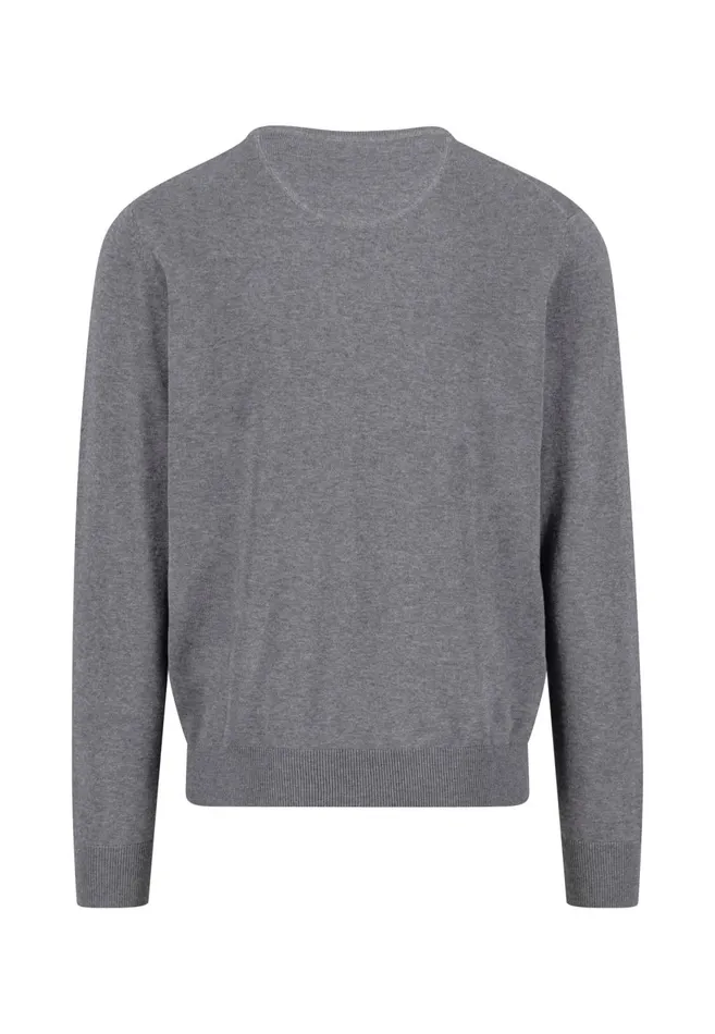 FYNCHHATTON Fine Knitting Sweater With A Circular Neckline Navysteelcharcoalazure Men Sweater