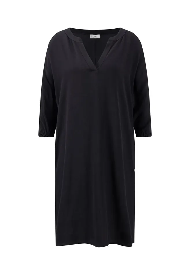 FYNCHHATTON Flowing Black Dress Made Of Viscose Black Women Dresses