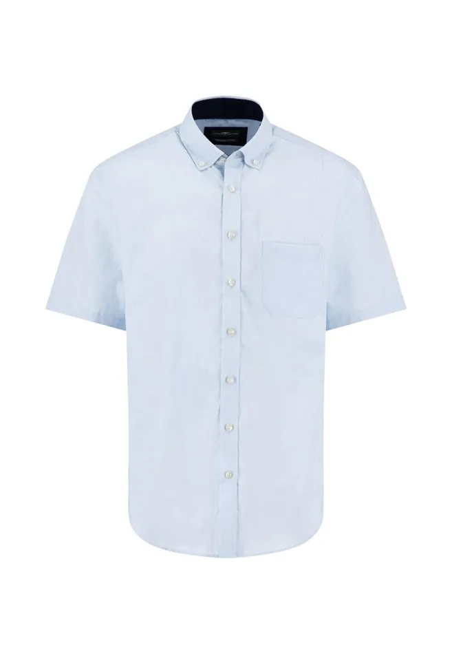 FYNCHHATTON Halbbar Shirt Made Of 100 Soft Cotton Peesummer Breezenavywhite Men Shirts