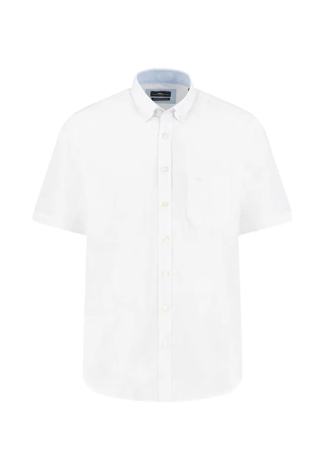 FYNCHHATTON Halbbar Shirt Made Of 100 Soft Cotton Peesummer Breezenavywhite Men Shirts