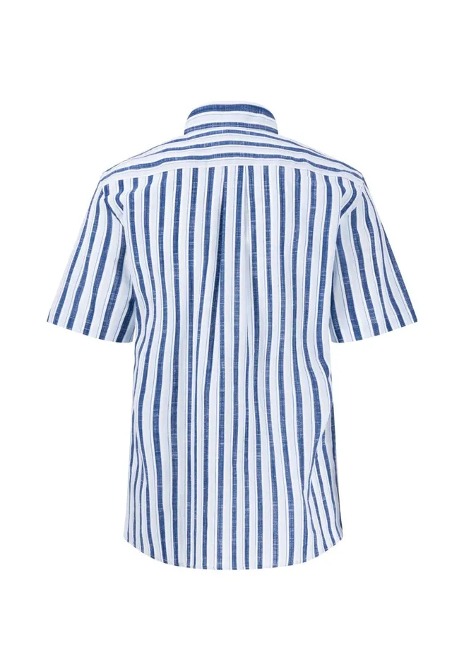 FYNCHHATTON Halklm Shirt With Stripes And Logodails Summer Breeze Men Shirts