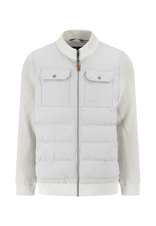 FYNCHHATTON Hybrid Jacket With Breast Pockets Navynew Offwhite Men Jackets and Coats