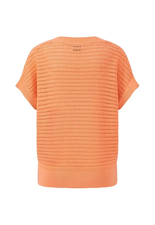 FYNCHHATTON Knitting Shirt With Hole Pattern Bright Apricotwhite Women Sale FYNCHHATTON Knitting Shirt With Hole Pattern Bright Apricotwhite Women Sale