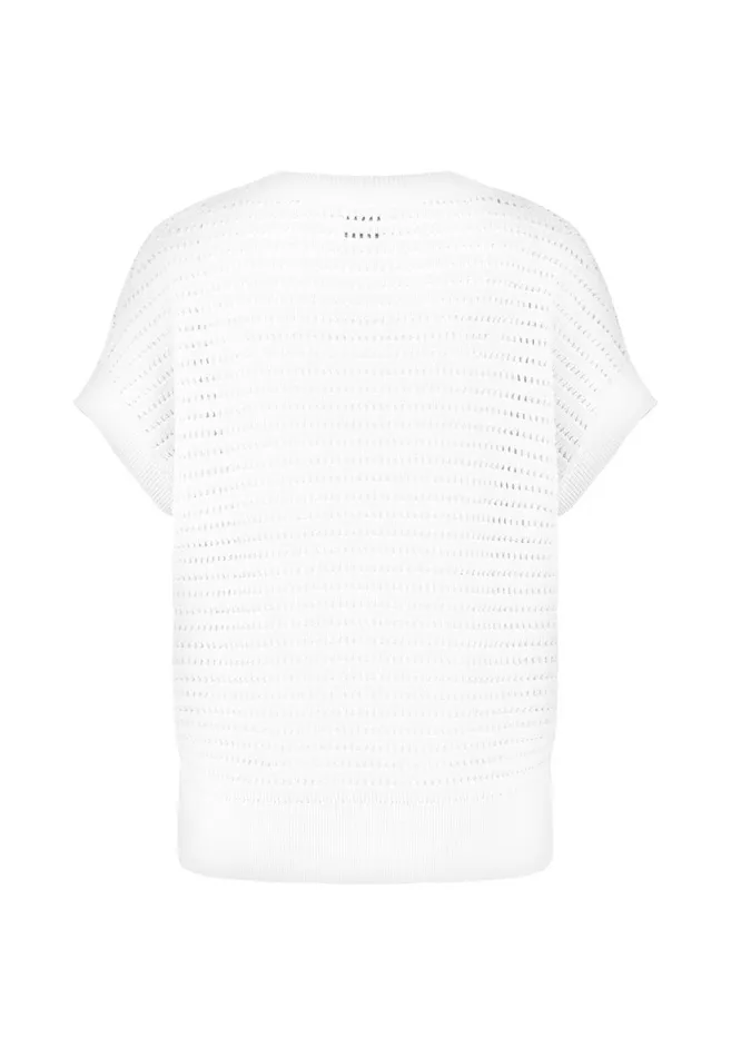 FYNCHHATTON Knitting Shirt With Hole Pattern Bright Apricotwhite Women Sale FYNCHHATTON Knitting Shirt With Hole Pattern Bright Apricotwhite Women Sale