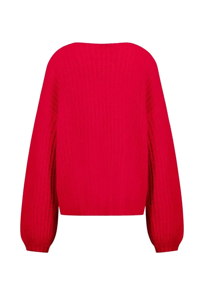 FYNCHHATTON Knitting Sweater Made Of MohairWollmix Ashmilkcrimson Redblue Purple Women Sweater