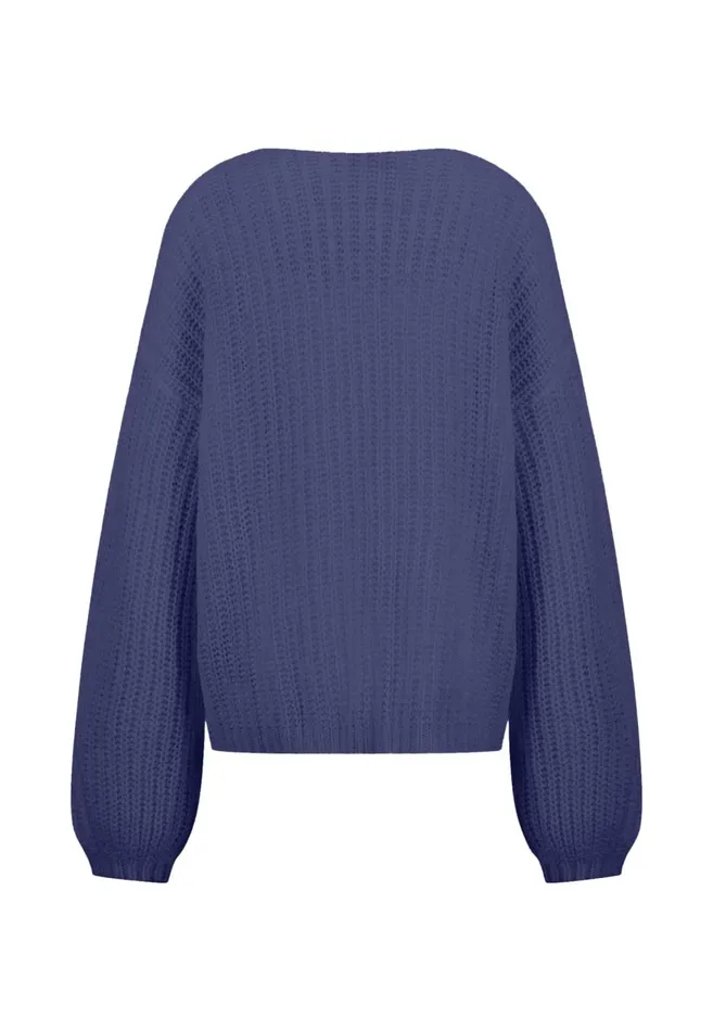 FYNCHHATTON Knitting Sweater Made Of MohairWollmix Ashmilkcrimson Redblue Purple Women Sweater