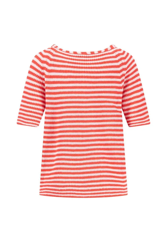 FYNCHHATTON Knitting Sweaters Made Of Linen Cotton Mix Summer Redsandlight Blue Women Sweater